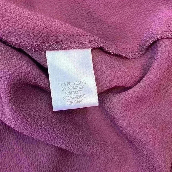 Apt. 9 Maroon Scoop Neck Blouse Size Small - Picture 6 of 9